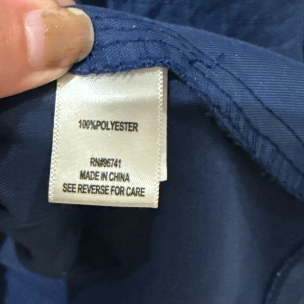 3/$20 Belle du Jour Girls Navy Blue Hooded Jacket Sequin Accents Size‎ M